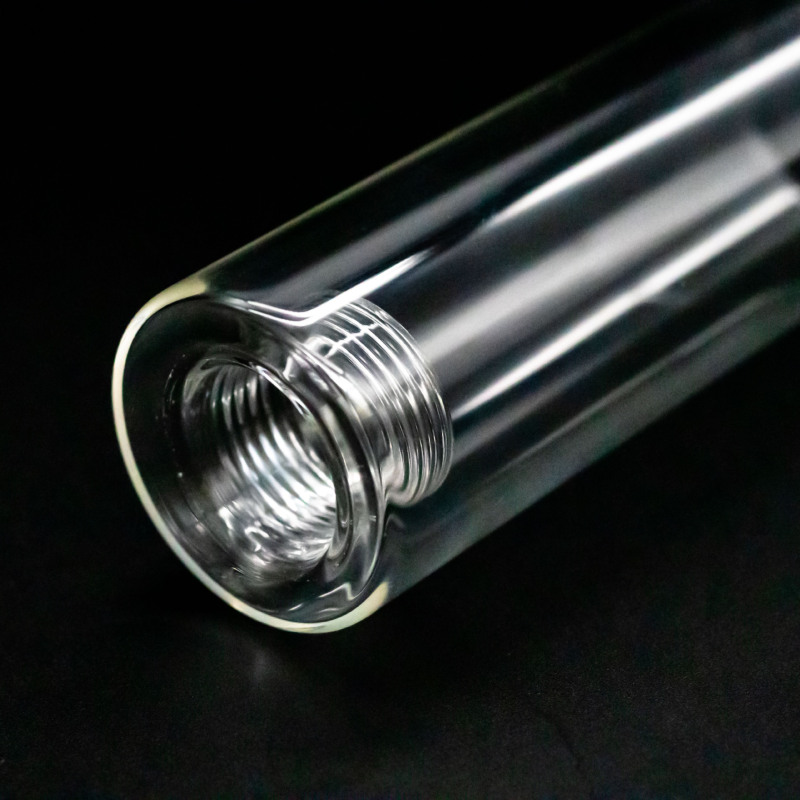 メーカー専用の高ホウ素シリコン耐高温ガラス管スパイラル煙石英電子試験管ねじ透明加熱|undefined