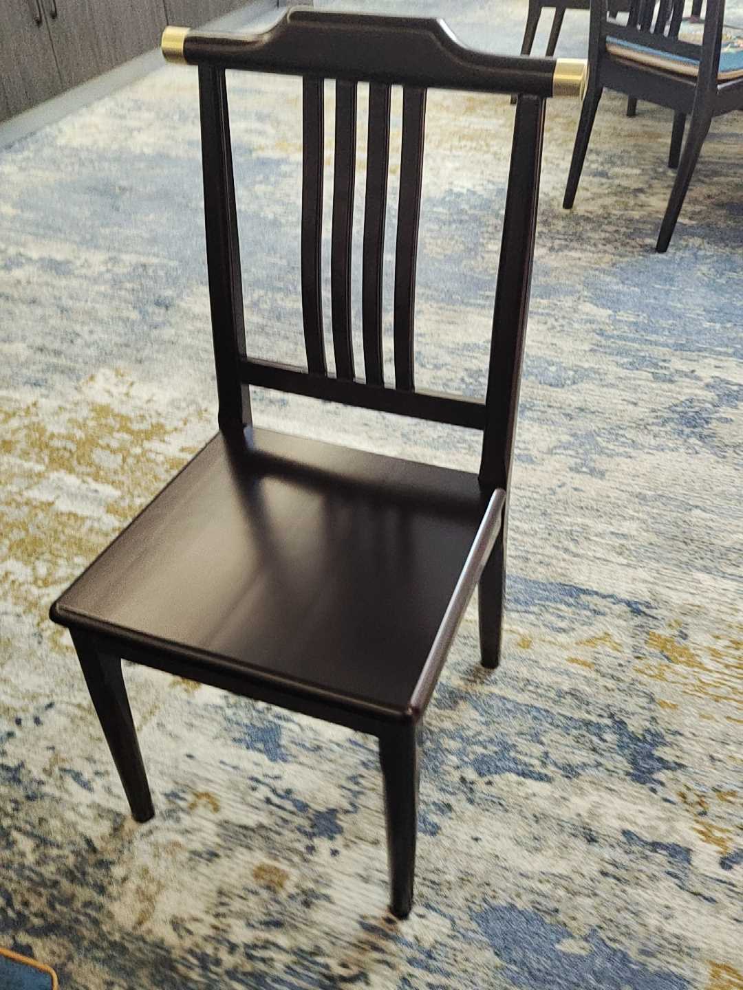 중국풍 의자 블랙