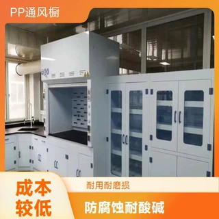 智卓优创实验室PP通风橱 食品厂排风系统 落地式整柜发货