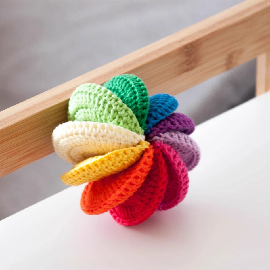 Juguetes de crochet para bebés patrón sensorial bola de descompresión juguetes de crochet patrón regalo para bebés educación mont