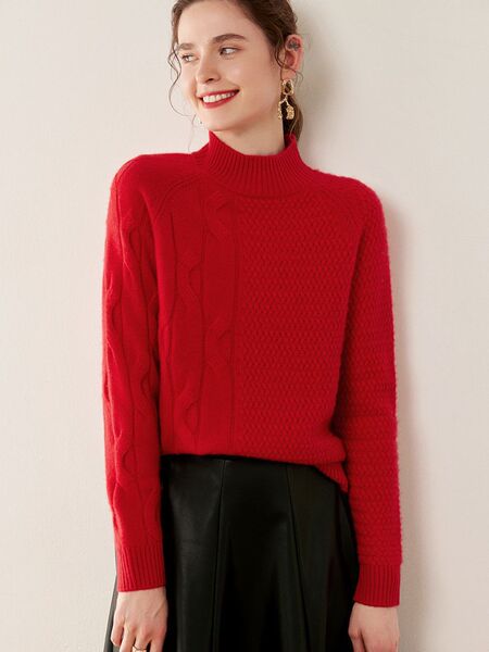 Woolen demi-season sweater