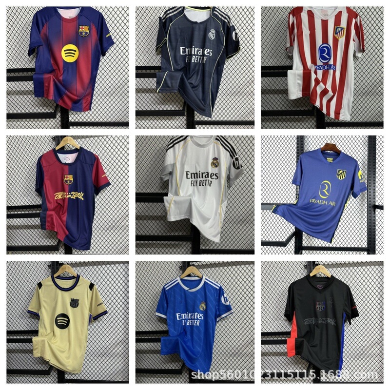 2526 Season La Liga Fan Version Real Madrid Barcelona Atletico Madrid Betis Valencia Football Jersey Football Uniform 2526 Season La Liga Fan Version Real Madrid Barcelona Atletico Madrid Betis Valencia Football Jersey Football Uniform