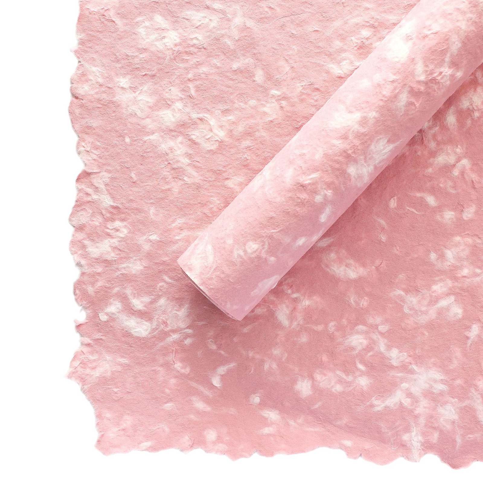 Huaxi día de San Valentín de dos colores mano rasgada Dongba papel retro textura de piedra flor de papel de embalaje floral paquete floral