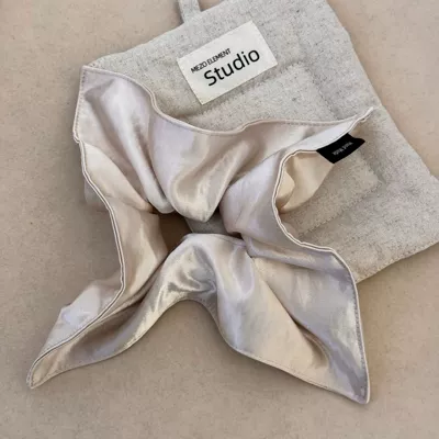 Korean Style High-End Pure Color: Saç üçün rezinlər - hair-tie-beige