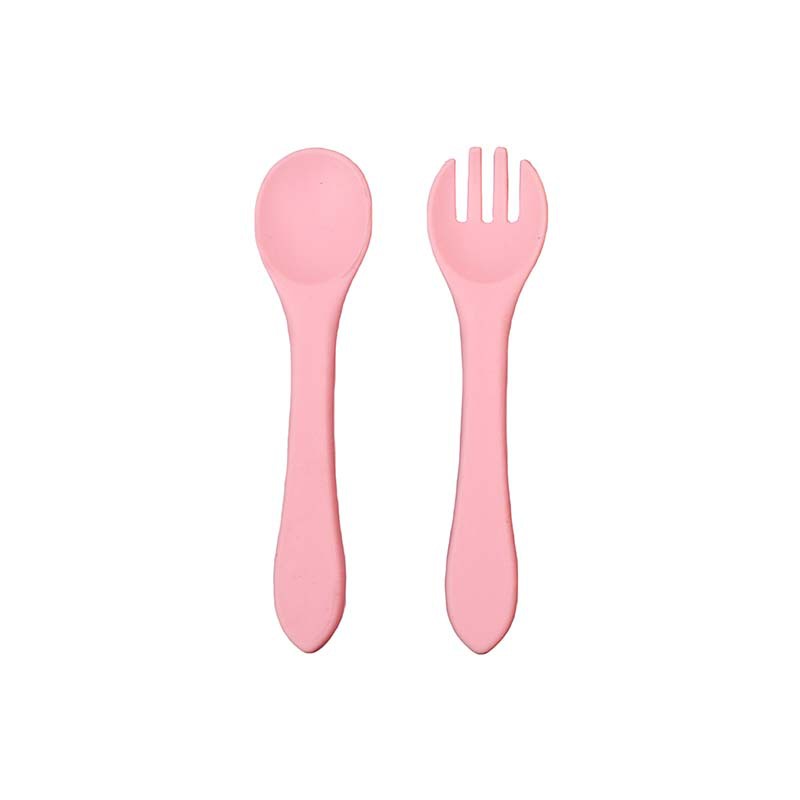 Conjunto de cubiertos para niños tazón de alimentos suplementarios platos de silicona tazón de cuchara de tenedor bib taza de agua de grado alimenticio para bebés alimentación suplementaria