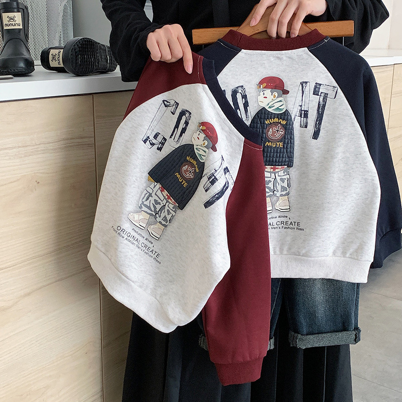 现货秋季卫衣湖州织里童装儿童服饰男女童韩版卡通上衣宝宝衣服潮|undefined