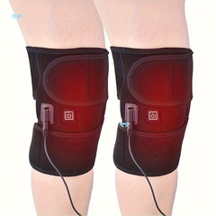 1pc usb 加熱された膝ラップ電気マッサージパッド男性と