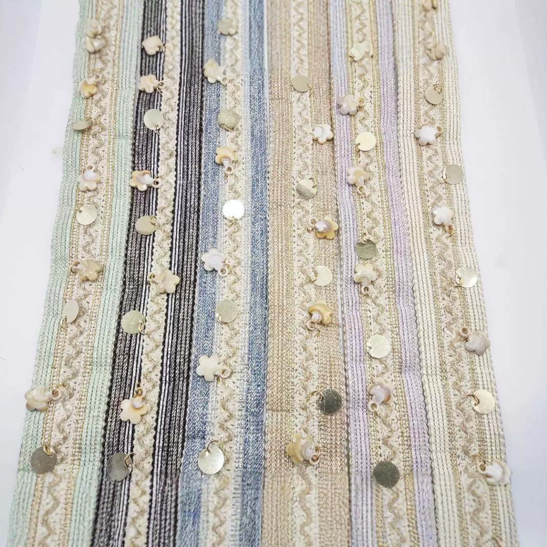 Национальный стиль ручной гвоздь бусы кружева аксессуары ретро ветер подвешенный кружевной ремень с волнистыми соломенными шторами