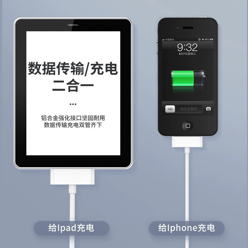 Apple, совместимый с iPhone4, кабель для планшета/ноутбука/мобильного телефона, 4S