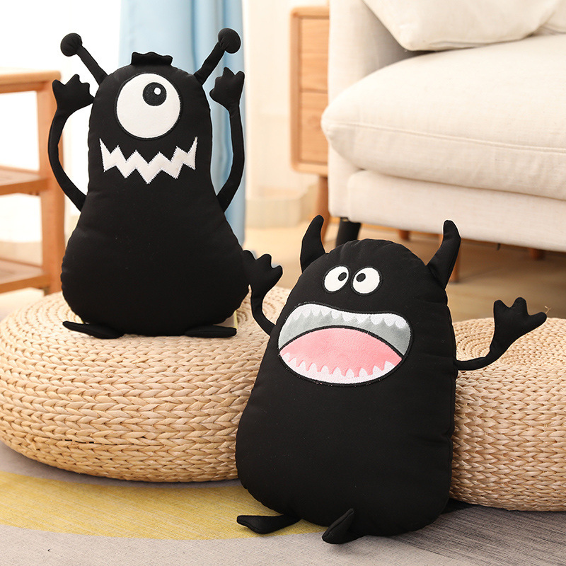 New Dark Black Funny Meng Pillow Doll Moys Fun Buffet Doll Doll Totto Props