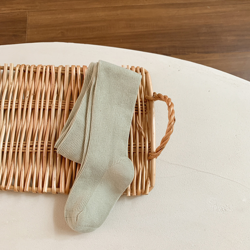 2024 primavera y otoño nuevas polainas para niñas bebé a pantimedias para niños transpirables medias de una pieza coreanas