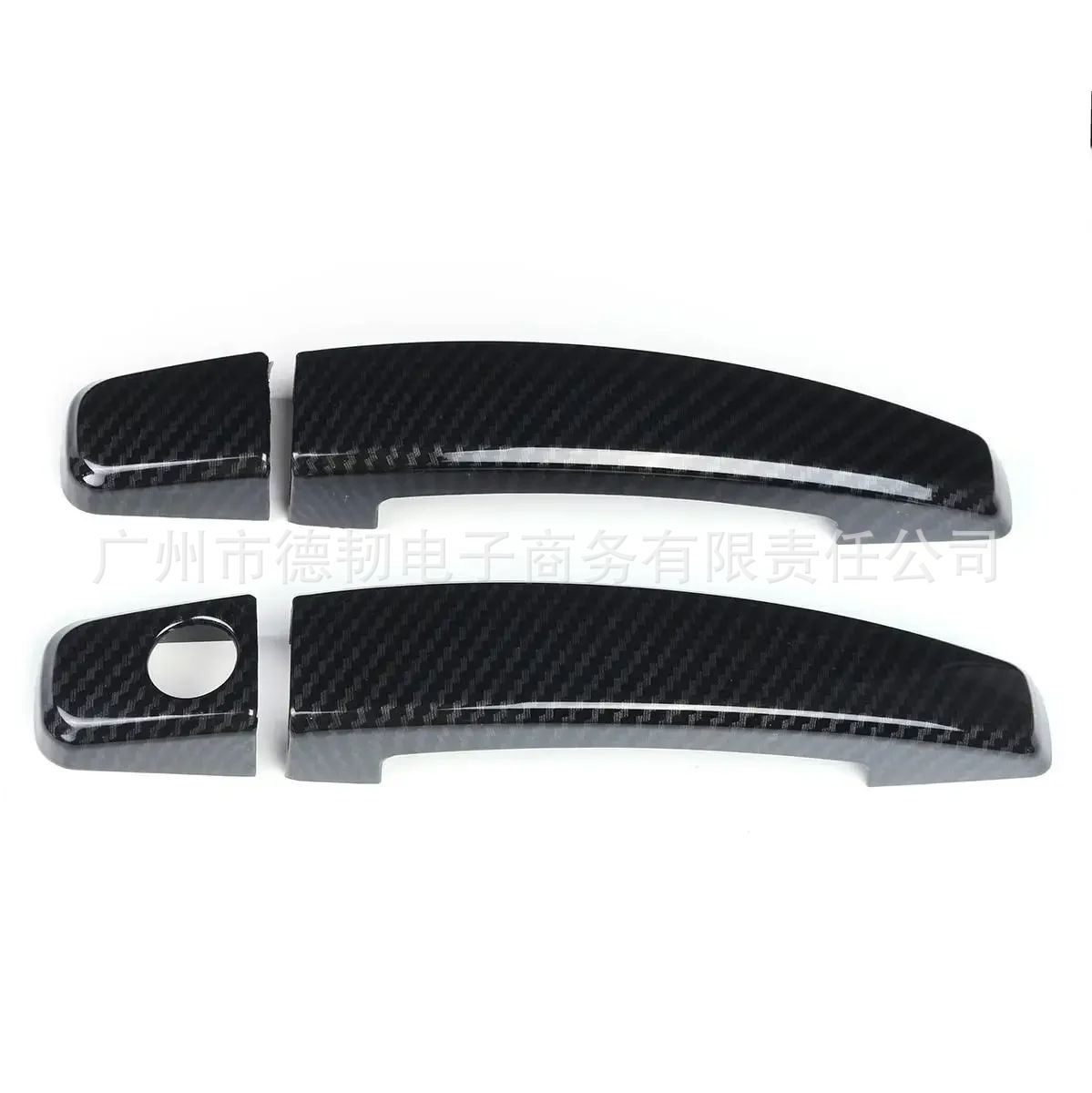 Suitable for 10-15 Chevrolet Camaro Carbon Fiber Pattern Handle Stickers for Chevy Car Door Outer Handles
