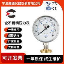 厂家批发全不锈钢压力表 充液耐震压力表 指针式压力测量仪表