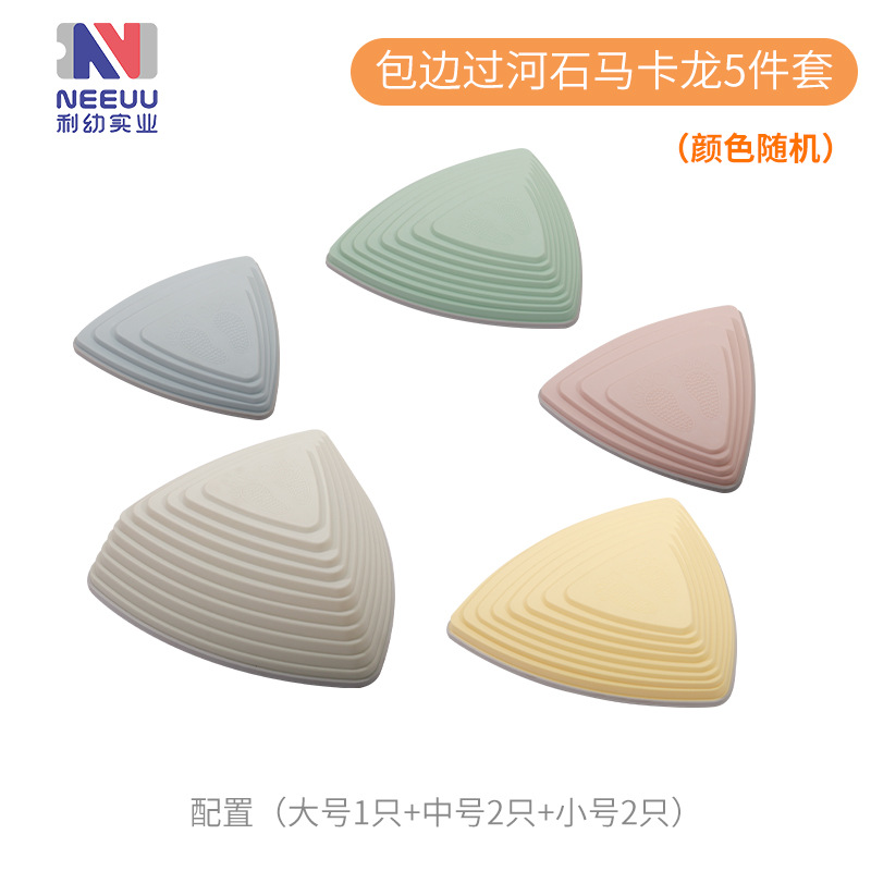 Juguetes para niños que cruzan el río Piedra equipo de entrenamiento sensorial jardín de infantes educación temprana entrenamiento de concentración equilibrio pisando el puente piedra