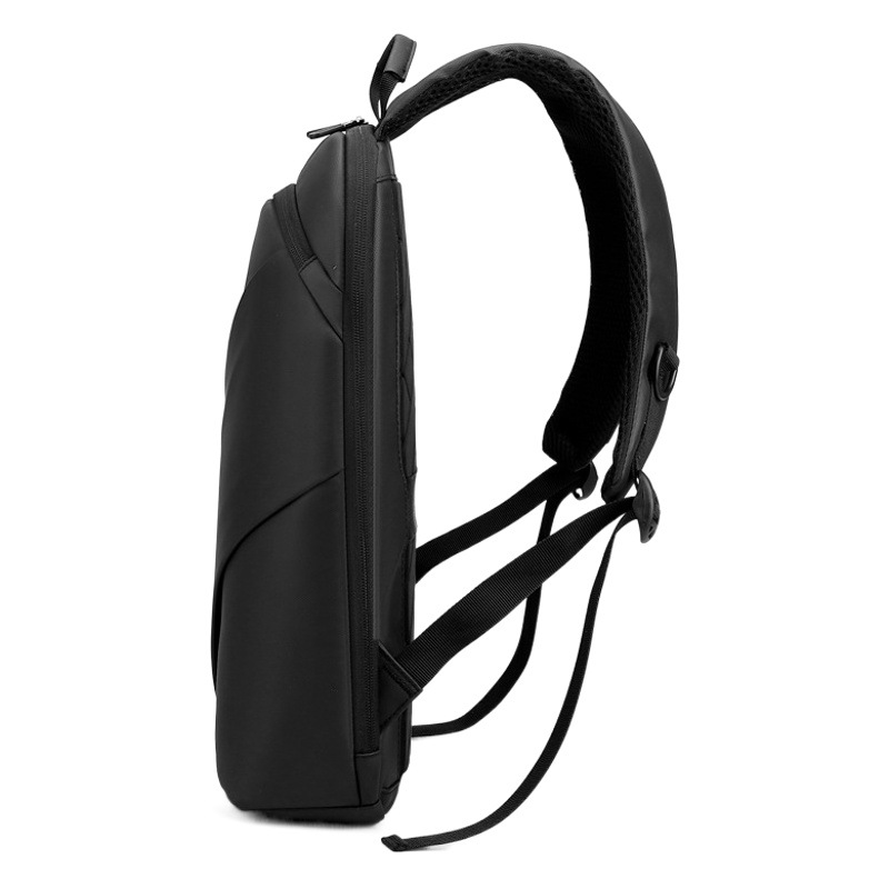 Ultra-thin Business Backpack Men's Simple Lightweight Computer Bag Cross-border Printed LOGO Fashionable Korean-style Waterproof Backpack