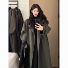 呢子大衣女2025冬季新款美拉德韩系简约赫本风气质加厚毛呢外套潮