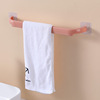 Bathroom towel hanging rack free punching slippers, pot lid, wall hanging wall hanging no trace bath towel pole toilet wall hanging frame