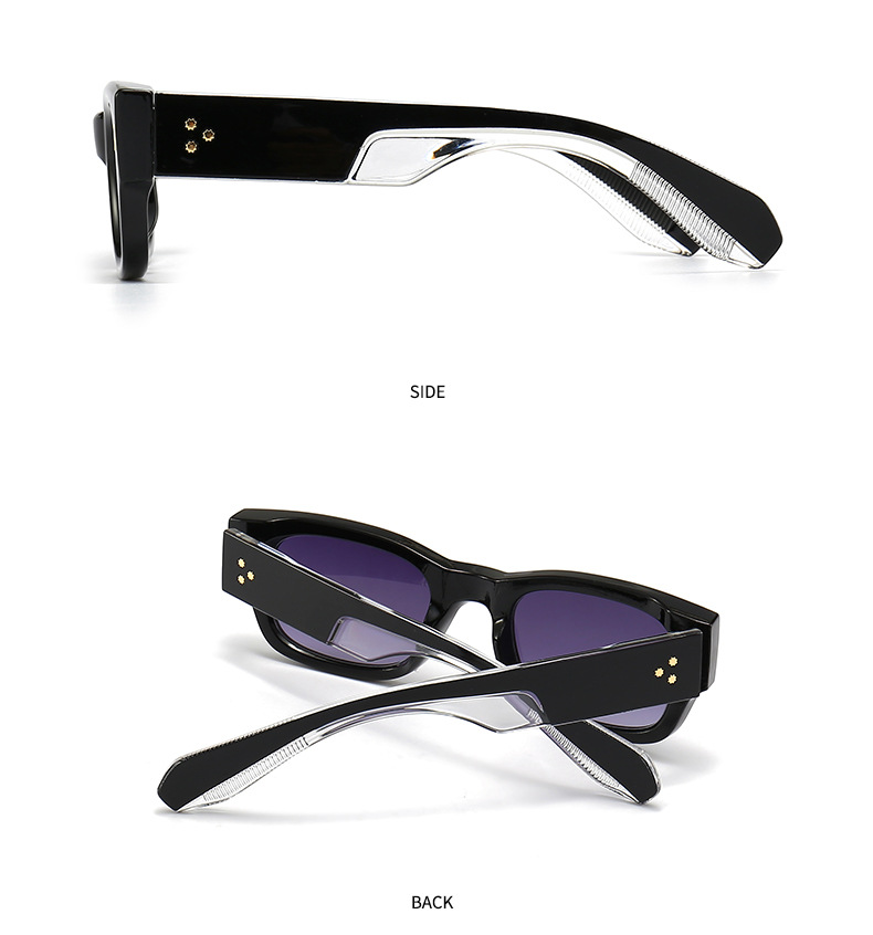 50g Weight Full Frame Glasses Structure Sunglasses Classification PC, UV400 Protection Lens Material Square Glasses Style Casual, Outdoor, Daily Occasion Geometric Pattern Unisex Gender Vintage Style, Classic Style Style Vintage Style Classic Style Geometric PC UV400 Protection Square Full Frame Women's Sunglasses 15