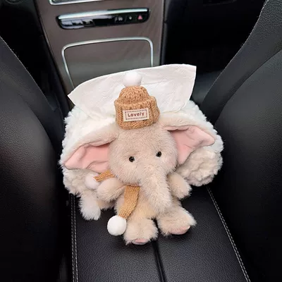 Car tissue box/set – Elephant Car Creative Seat Back