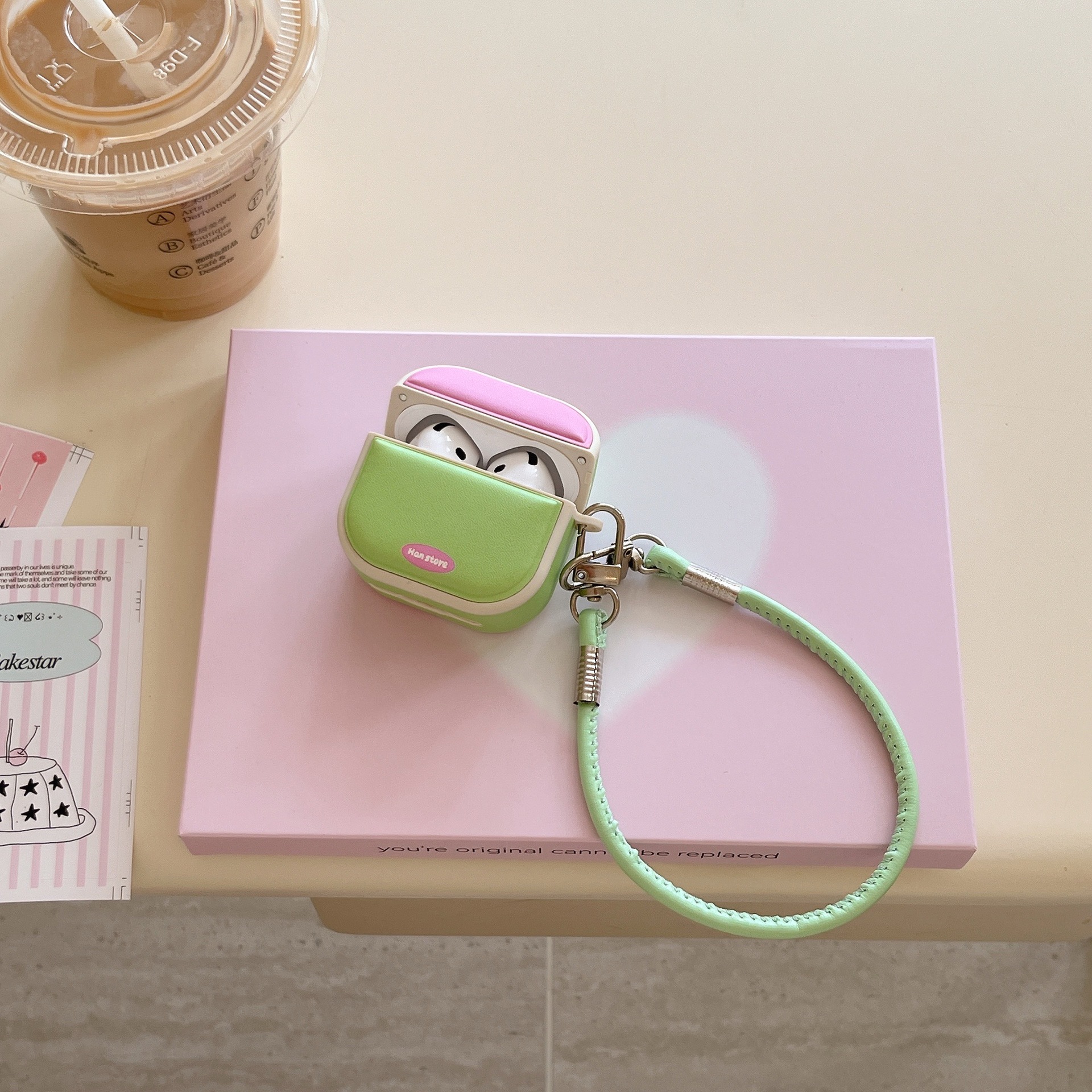 Estuche de tambor magnético de color de contraste simple Estuche protector AirPods pro para auriculares inalámbricos Bluetooth de tercera generación de Apple