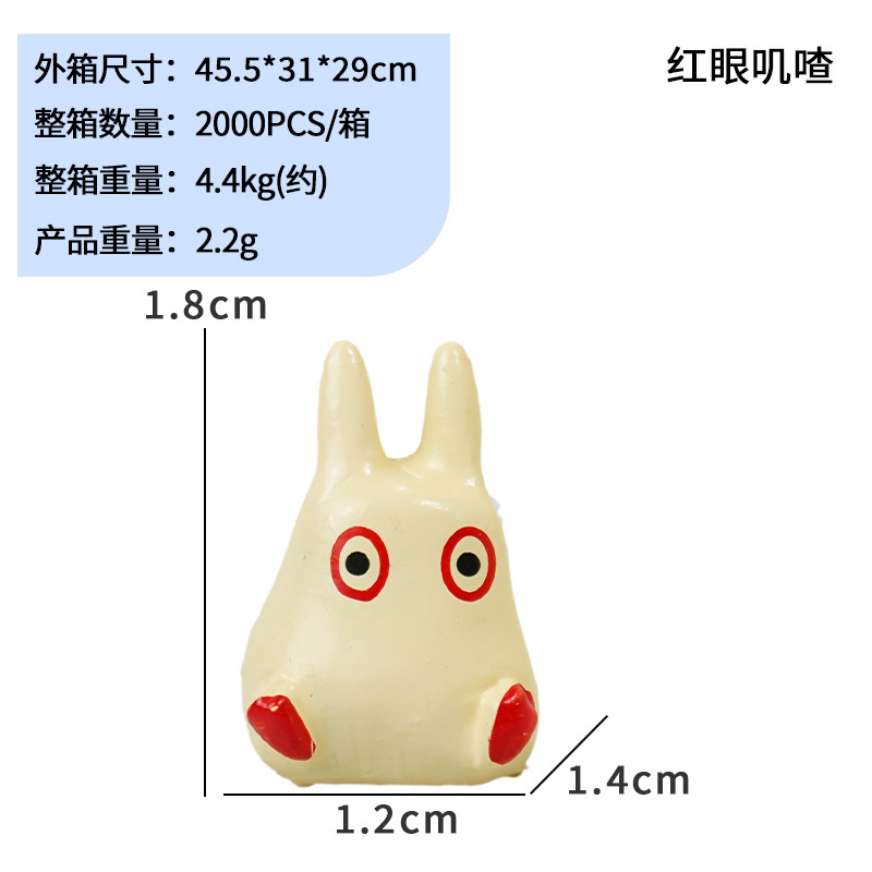 Micro paisaje decoración de dibujos animados spot pequeño jicha jiza ramita de PVC Totoro combinación adorno maceta planta verde muñeca