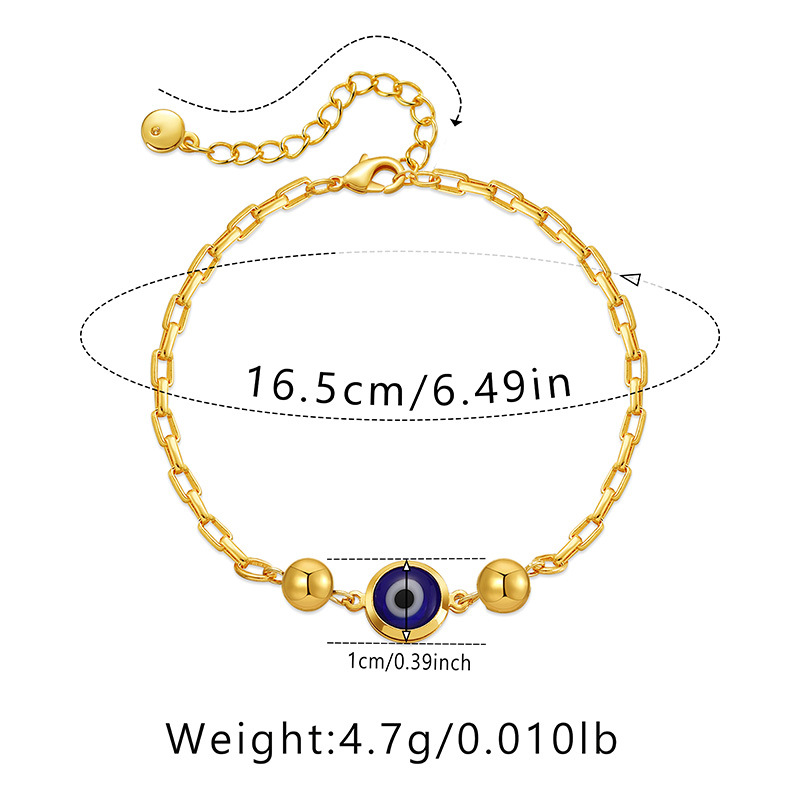 Retro Devilu0027S Eye Copper Bracelets 1 Piece