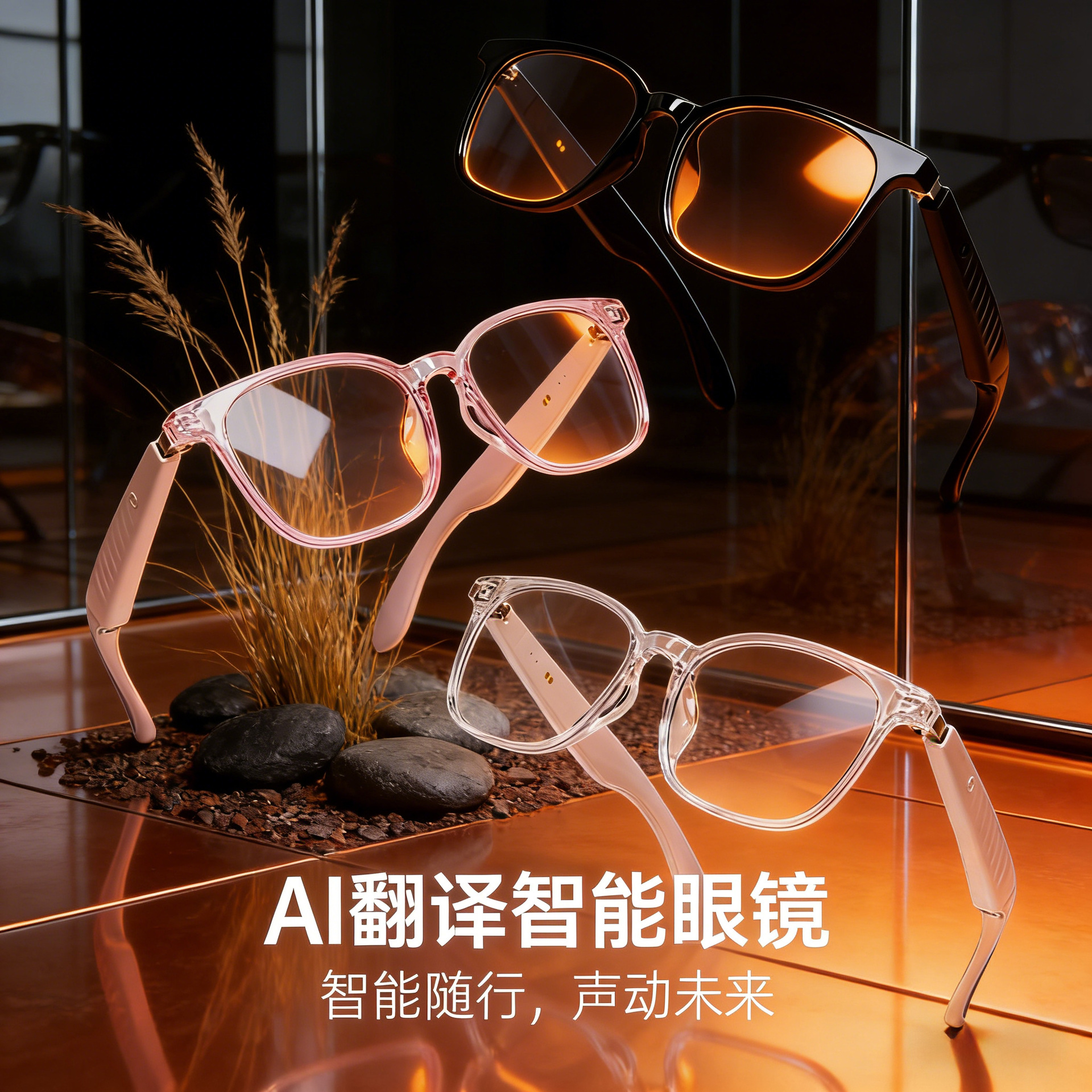 F62 new AI translation Bluetooth glasses