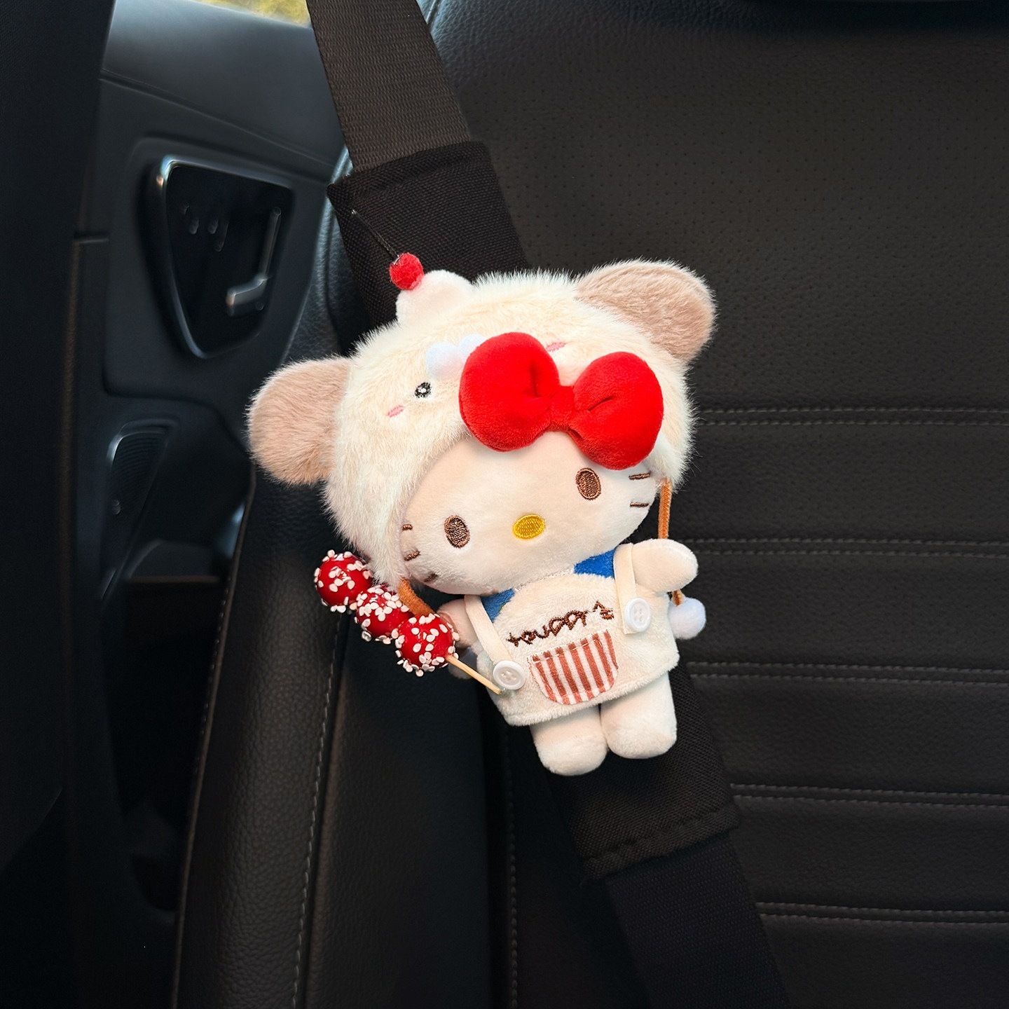 2026 New Hellokitty Car Seat Belt Shoulder Pad Decorative Anti-Wear Clothing with a High-End Feel for Women