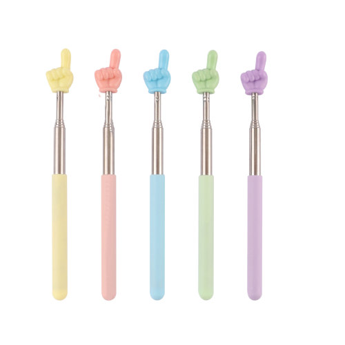 Children's Reading Adjustable Pointer Macaron Finger Stick Toddler Preschool Phonics Home Teaching Extendable Teaching Rod