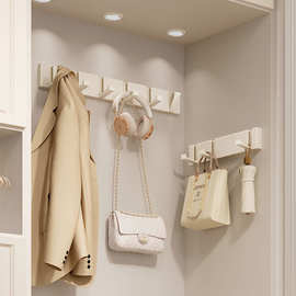 隐形挂衣钩免打孔入户玄关门后挂钩衣帽书包壁挂式浴室衣服挂衣架