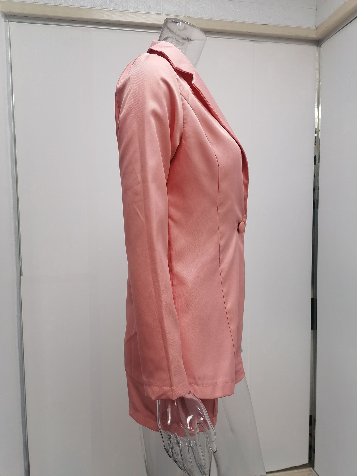 Elegantes Damen Blazer Set Langarm Für Herbst Und Winter Mode_voghion.com