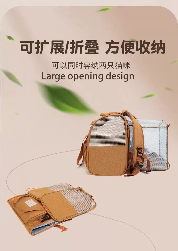 Pet Travel Backpack Carrier For Cats And Dogs Expandable Design_voghion.com