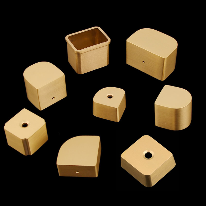 新中式异形铜套R沙发扶手铜配件D扇形椅子桌子腿红木家具铜脚套