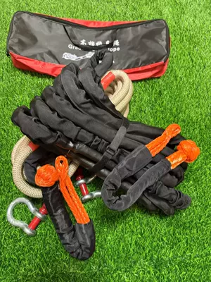 Rope, Special for Extreme Off-Road Trailer rope/net/strap - 25-tons-cloth-set-off-road-special-26mm-elastic-rope-9m-soft-buckles