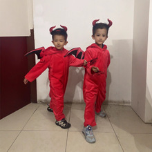 万圣圣诞节儿童服装男女童角色扮演可爱小恶魔蝙蝠装吸血鬼表演出