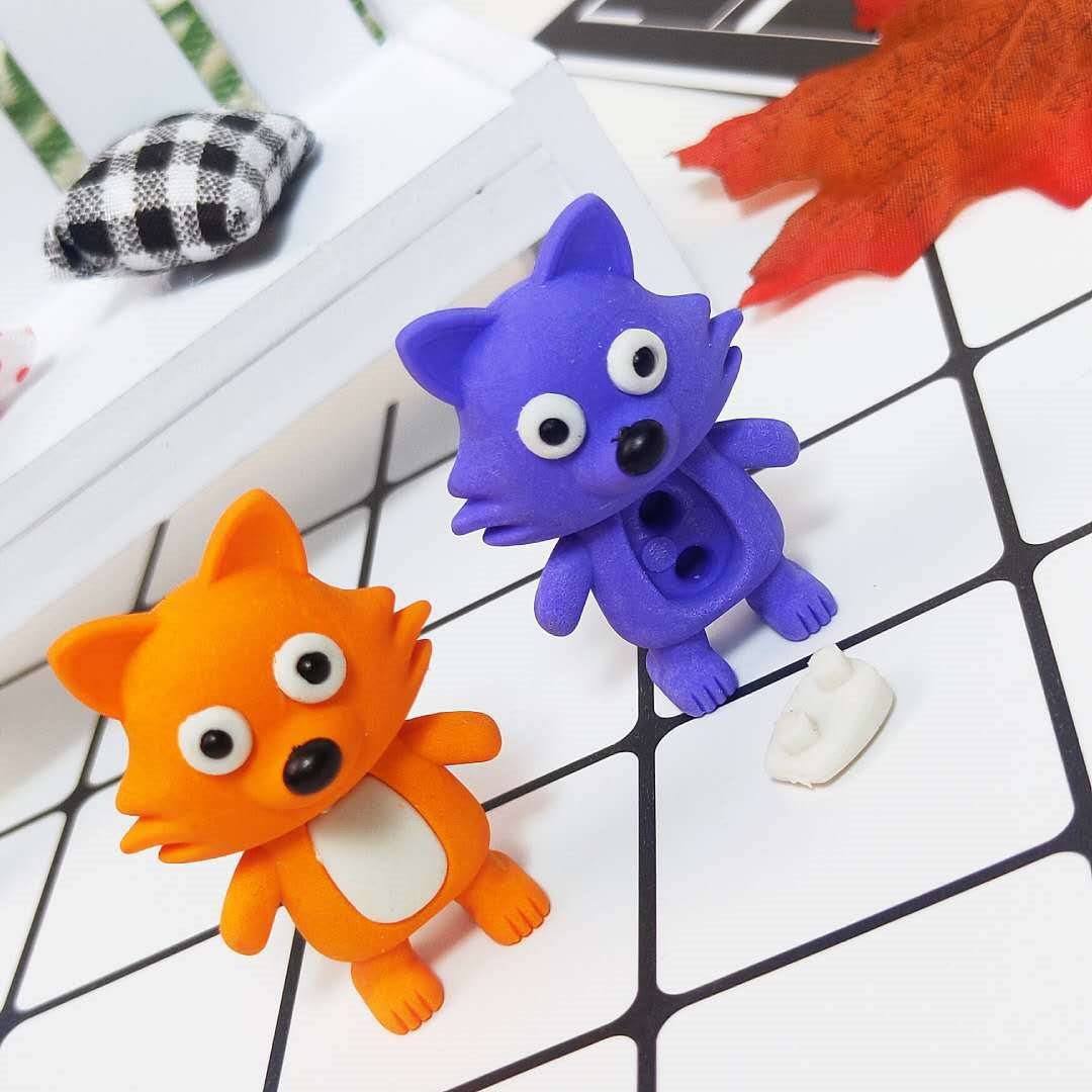 cute cartoon three dimensional children's eraser with animals
