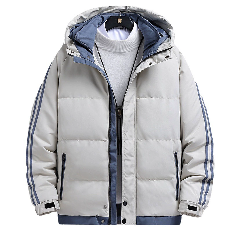 Куртка с хлопковой подкладкой Мужская осень и зима 2022 новый модный бренд свободное утолщенное хлопковое пальто комбинезоны повседневное хлопковое пальто мужские пальто