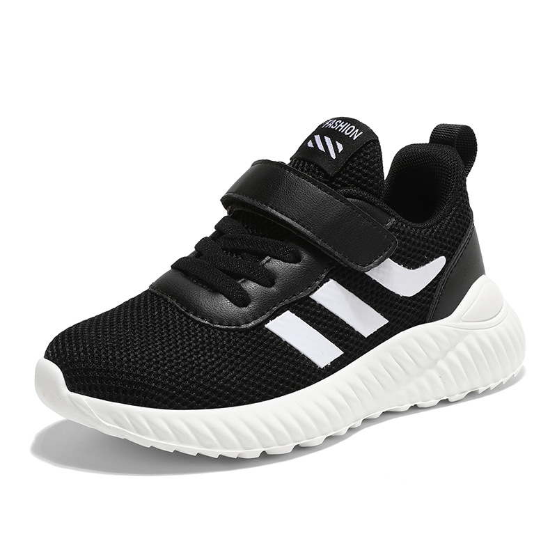 Zapatos para niños primavera y otoño 2020 malla transpirable niños medianos y grandes niños deportes blancos zapatos blancos estudiantes de primaria