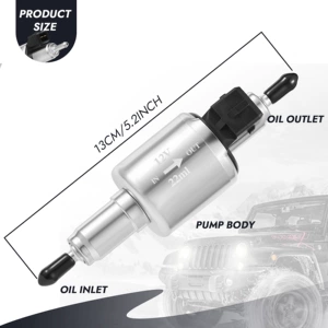 12V Car Parking Heater Dedicated Pulse Oil Pump, Metering Electronic Oil Pump, Diesel Heater Diesel Pump