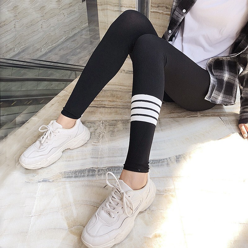 TB Four-Pole Leggings Women's Black Yoga Pants Outer Wear Fall/Winter plus size High Elastic Cropped Tight Pants Leggings Pencil Pants TB Four-Pole Leggings Women's Black Yoga Pants Outer Wear Fall/Winter plus size High Elastic Cropped Tight Pants Leggings Pencil Pants