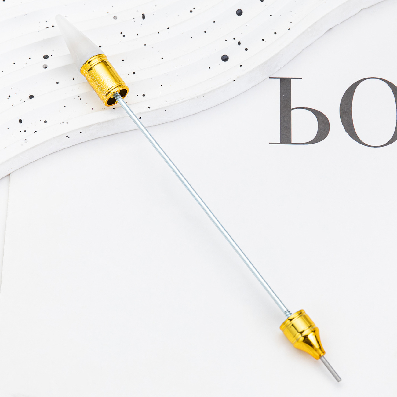 Herramientas de manicuras de doble punta puntero con cabeza de cera puntero de succión puntero herramienta de perforación de pegatinas de flores puntero de manicuras de doble cable de tracción puntero