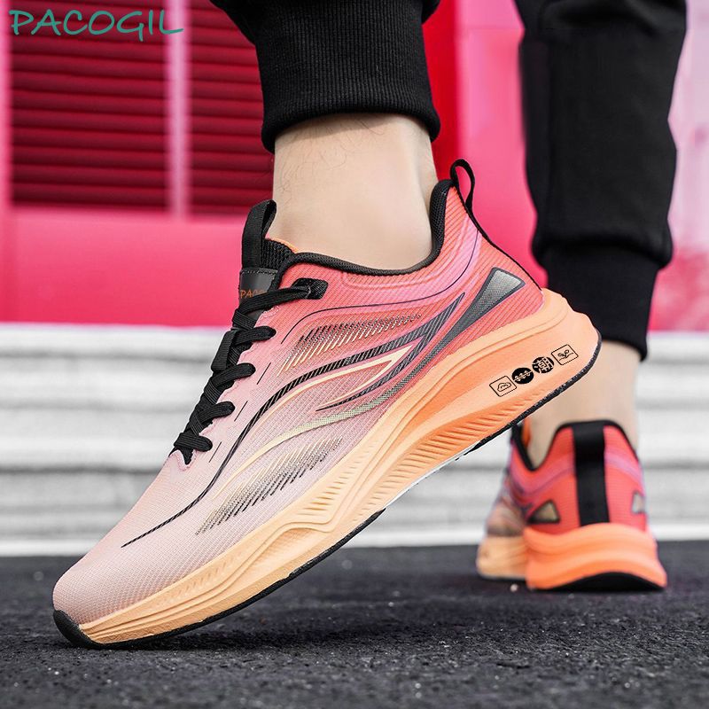 Zapatos para hombre, nuevo estilo, ligeros, transpirables, deportivos, informales, con suela blanda, cómodos, para estudiantes deportistas y entrenamiento.