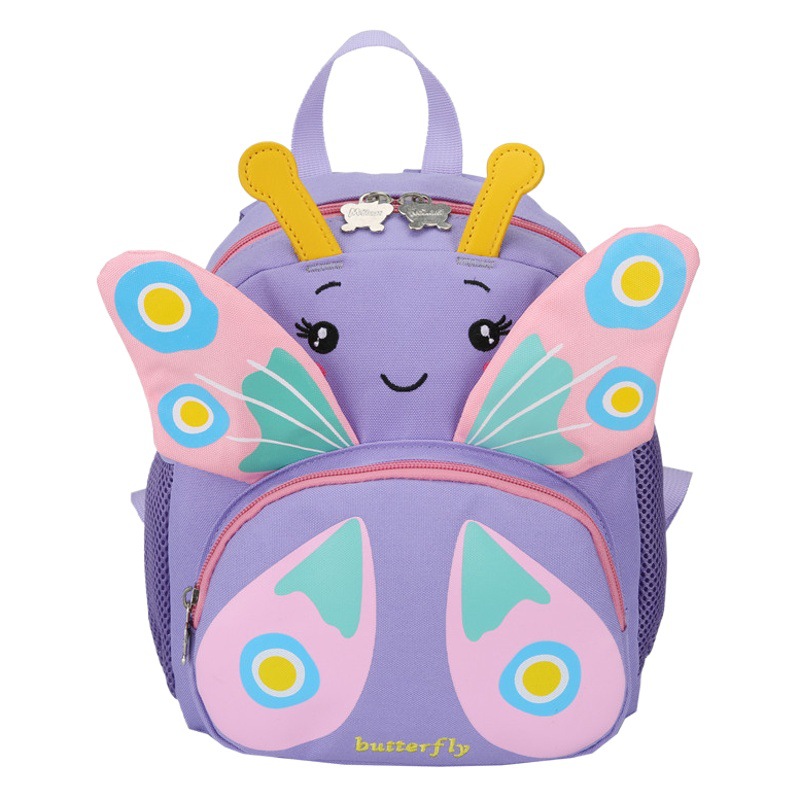 Cute Butterfly Children's backpack fashionable western style girls' schoolbag Western style versatile high-looking girl's anti-Lost Backpack