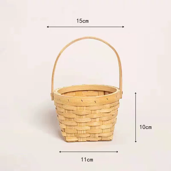 [编织花篮圆形不含蕾丝 不含内膜]