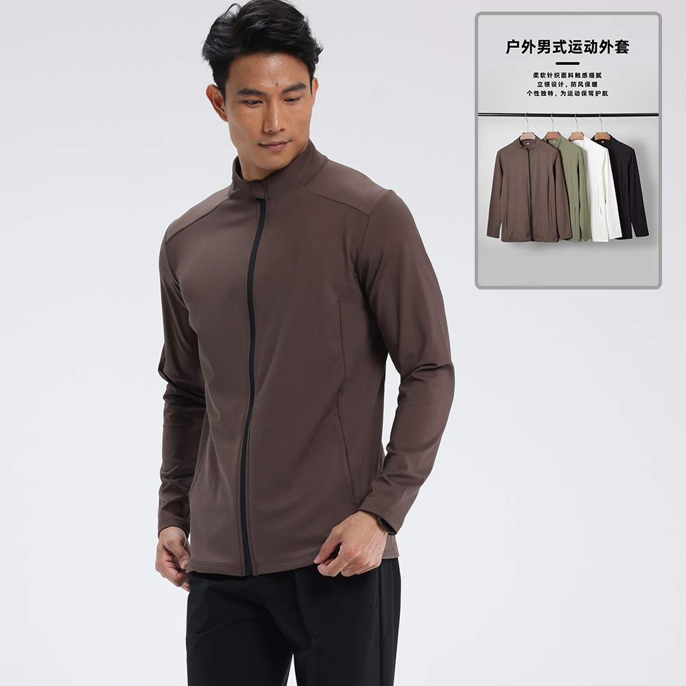 lulu otoño chaqueta deportiva casual al aire libre con cremallera suelta Dijia caminata ventilada calentamiento ropa de ejercicio