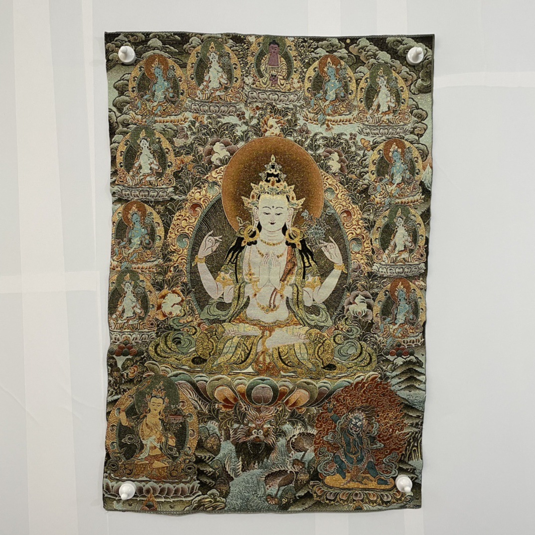 네 무장 관음 자수 탕카 (125273)