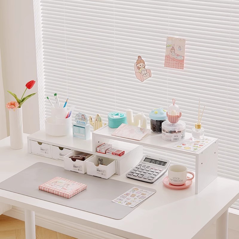 컴퓨터 높은 데스크탑 모니터 스크린 베이스 사무실 책상 스토리지 랙 스토리지 노트북 스탠드 제기