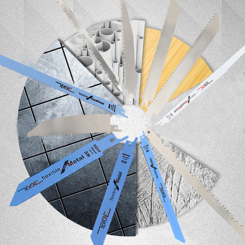 Reciprocating saw blade, saber saw, extended fine-tooth metal aluminum coarse-tooth woodworking saw blade, plastic cutting electric chainsaw blade