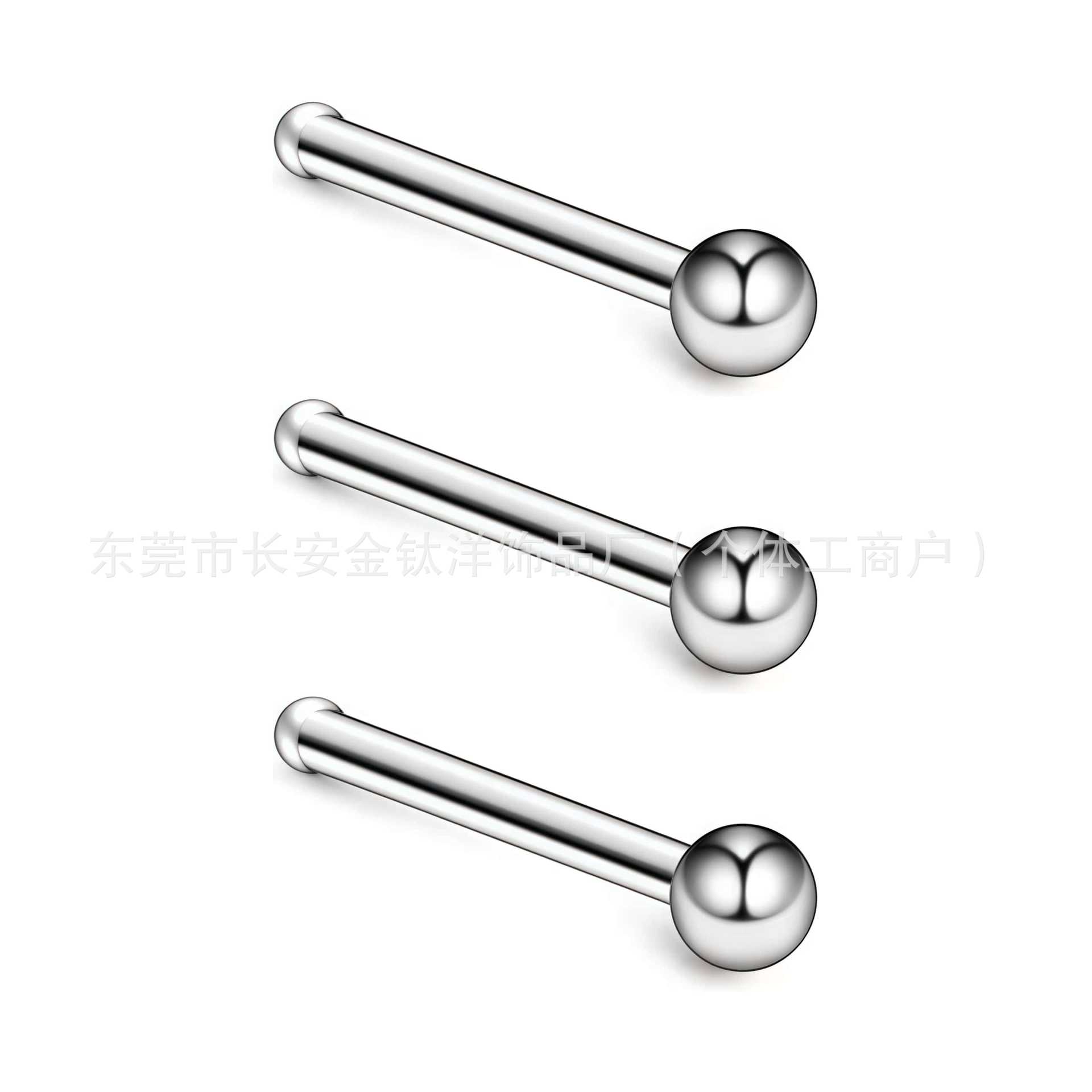 Pointed titanium steel lip stud product view