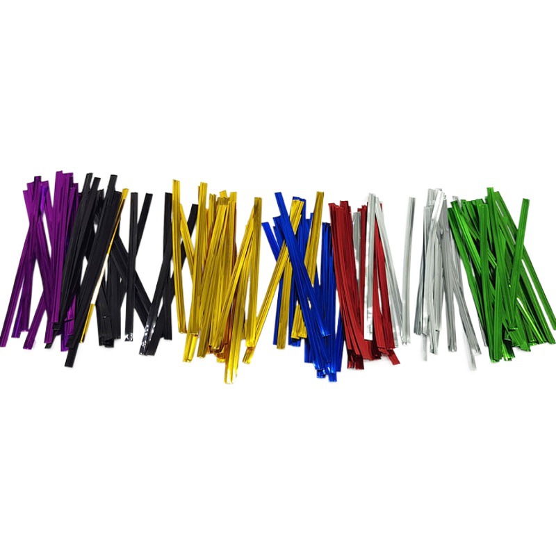 Bolsa de pastelería de pan lazo de alambre cuerda de encuadernación caja de regalo de boda lazo de color embalaje de regalo de alimentos lazo de alambre núcleo de hierro